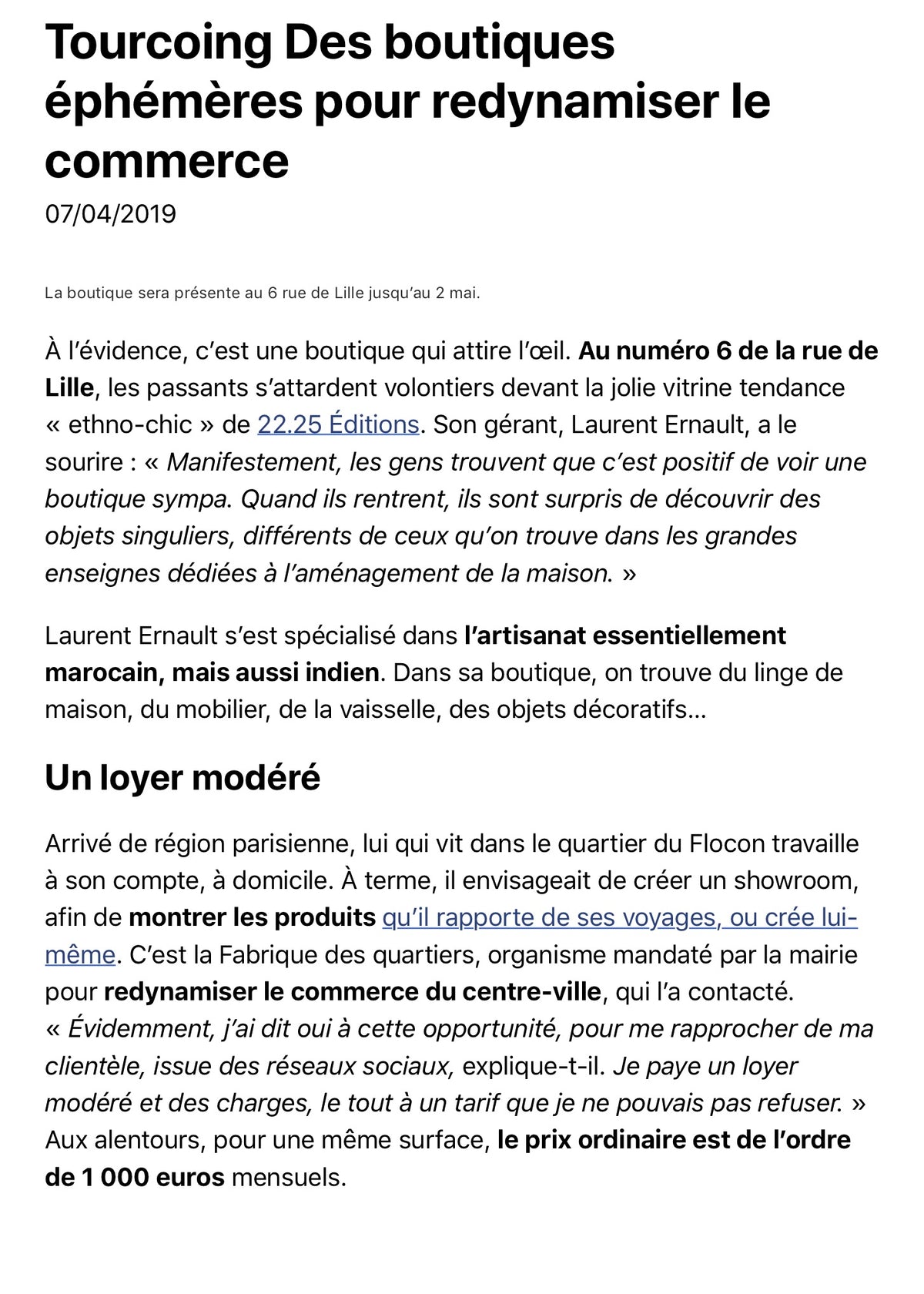 LA VOIX DU NORD 04.19