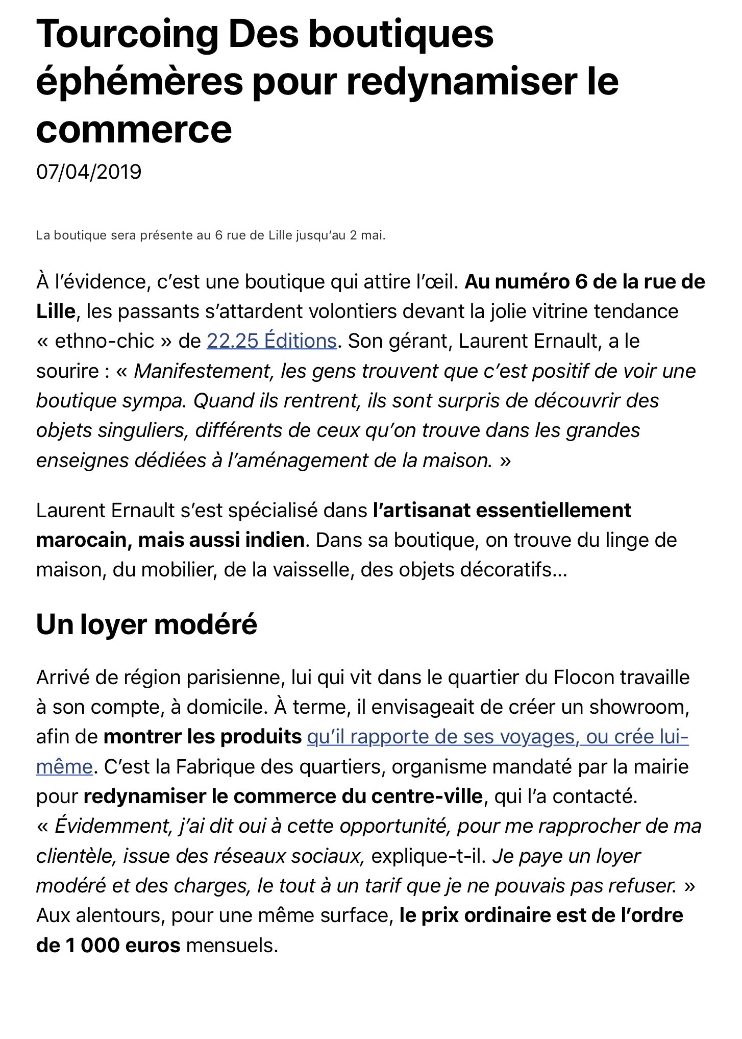 LA VOIX DU NORD 04.19